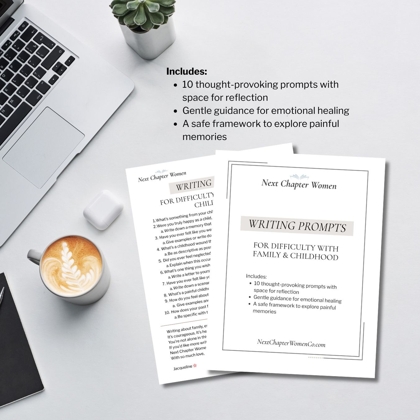 10 writing and journaling prompts to help with difficulty with family and childhood.